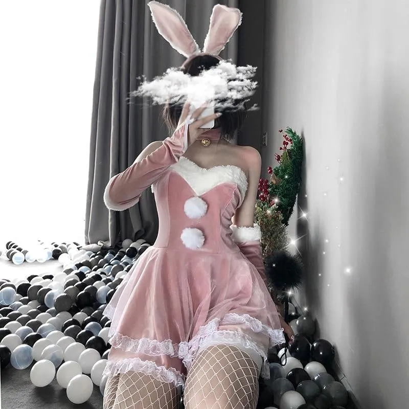 Luxury Santa Bunny Dress Set