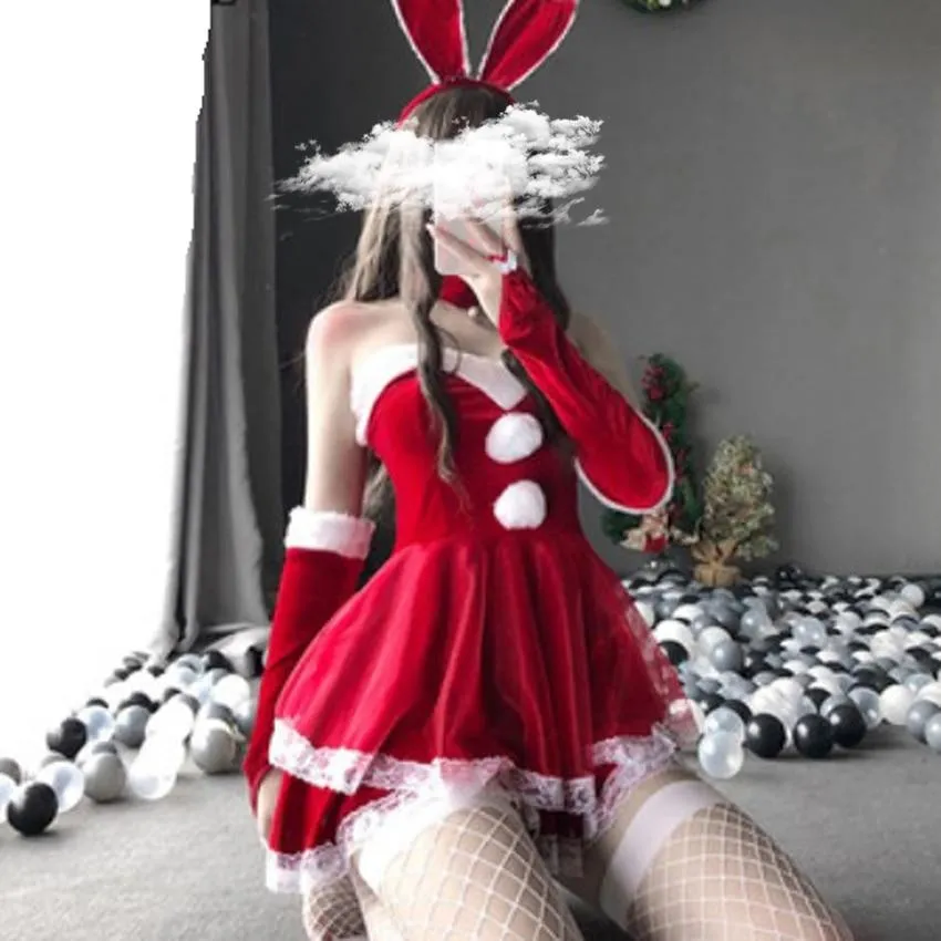 Luxury Santa Bunny Dress Set