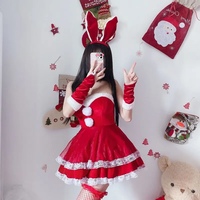 Luxury Santa Bunny Dress Set