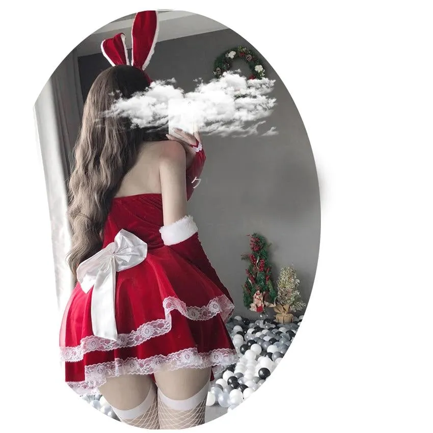 Luxury Santa Bunny Dress Set
