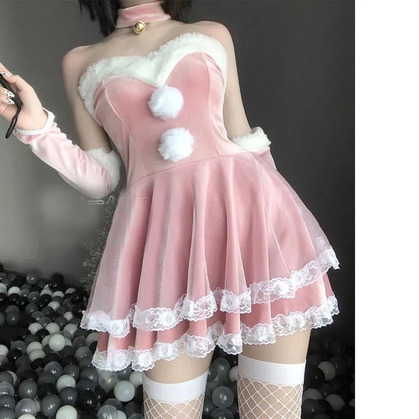 Luxury Santa Bunny Dress Set
