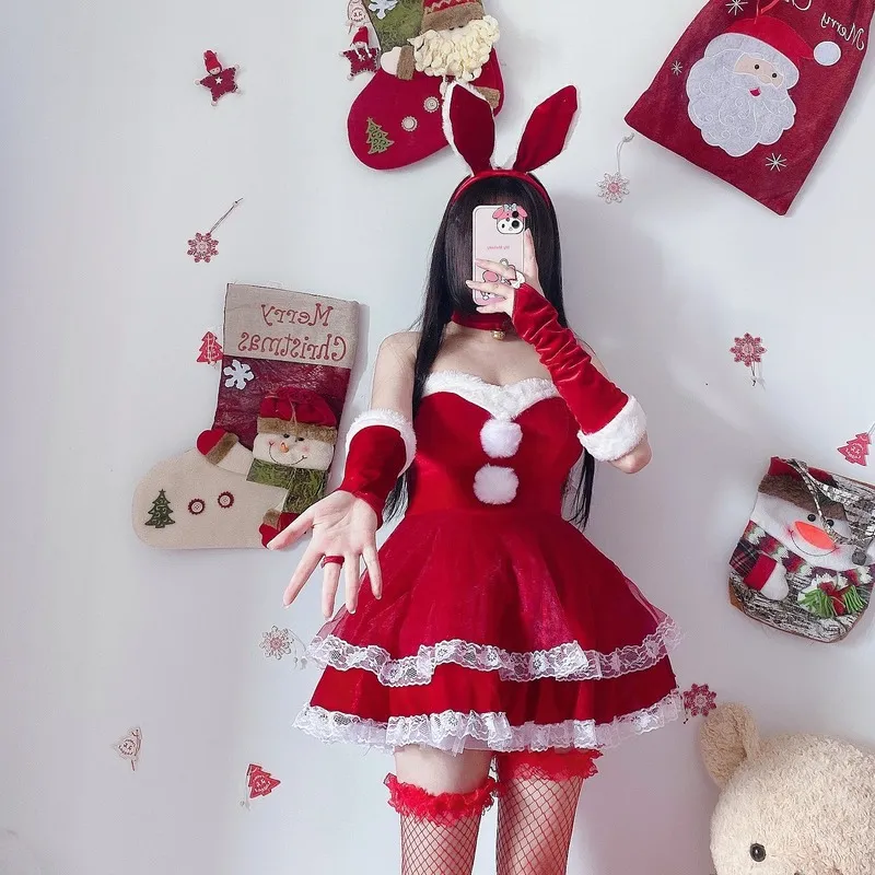 Luxury Santa Bunny Dress Set