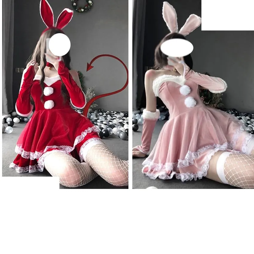 Luxury Santa Bunny Dress Set