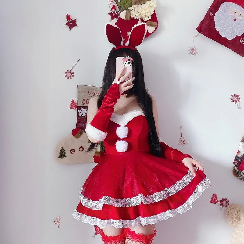Luxury Santa Bunny Dress Set