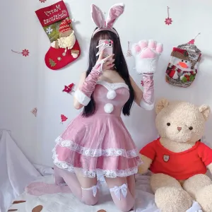 Luxury Santa Bunny Dress Set