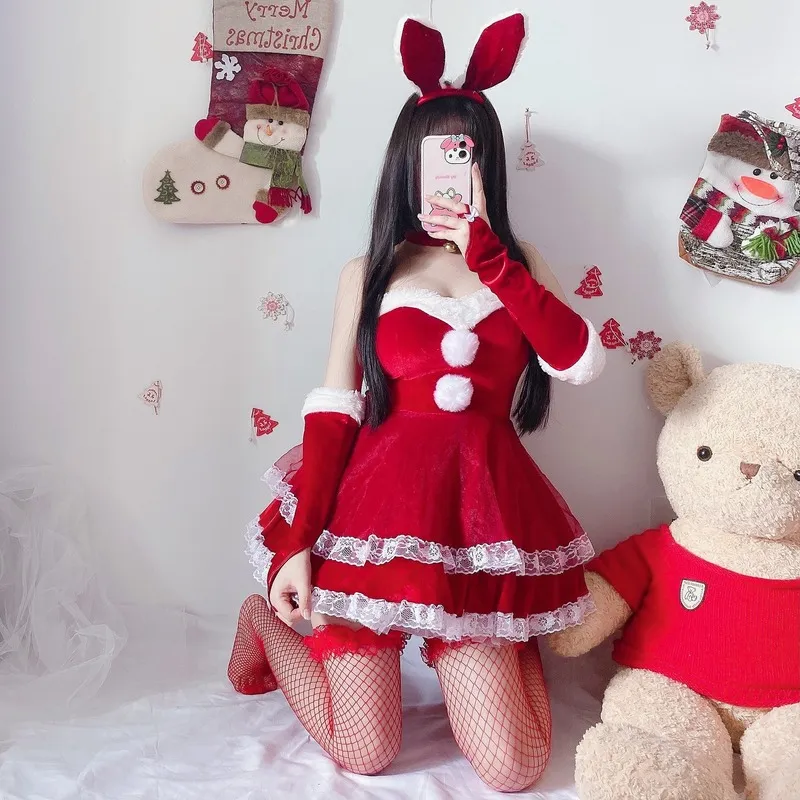 Luxury Santa Bunny Dress Set