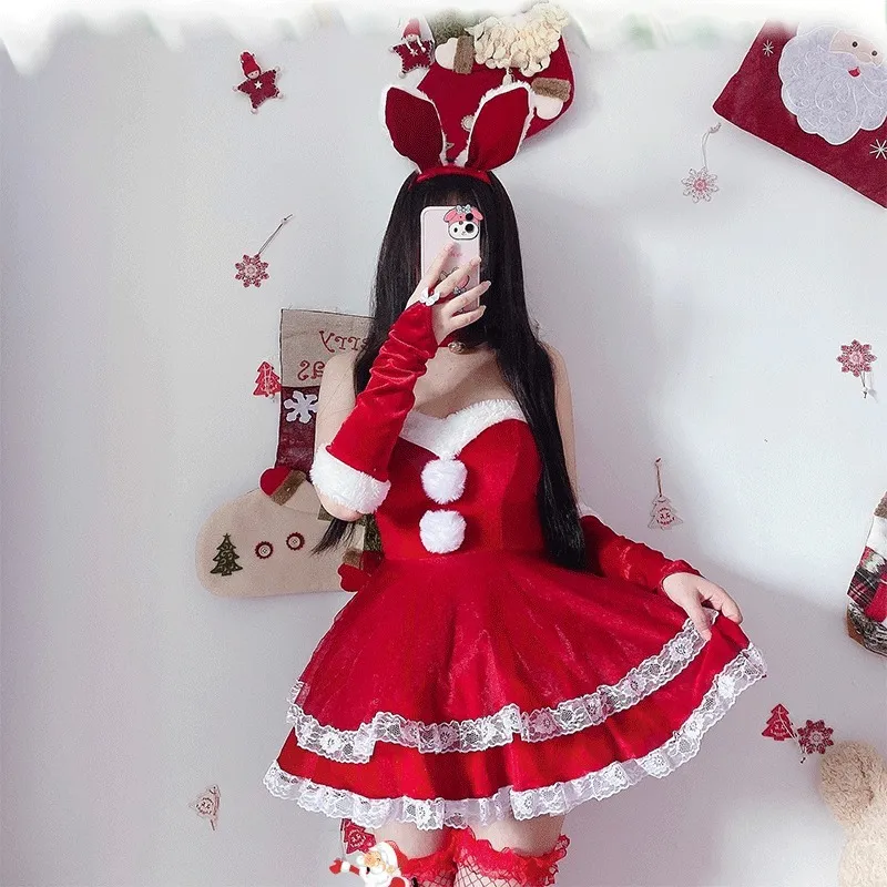 Luxury Santa Bunny Dress Set