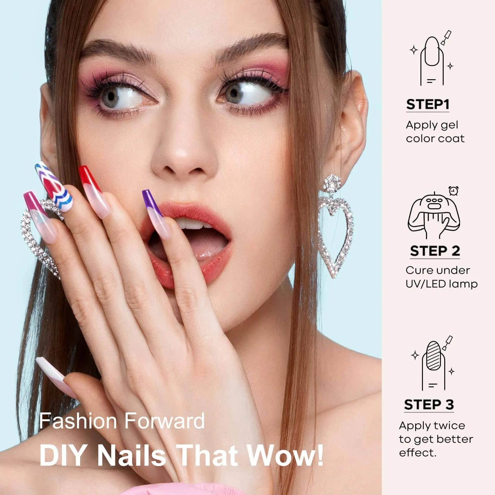 MEFA Gel Nail Polish Kit - 20 Colours | The Belief