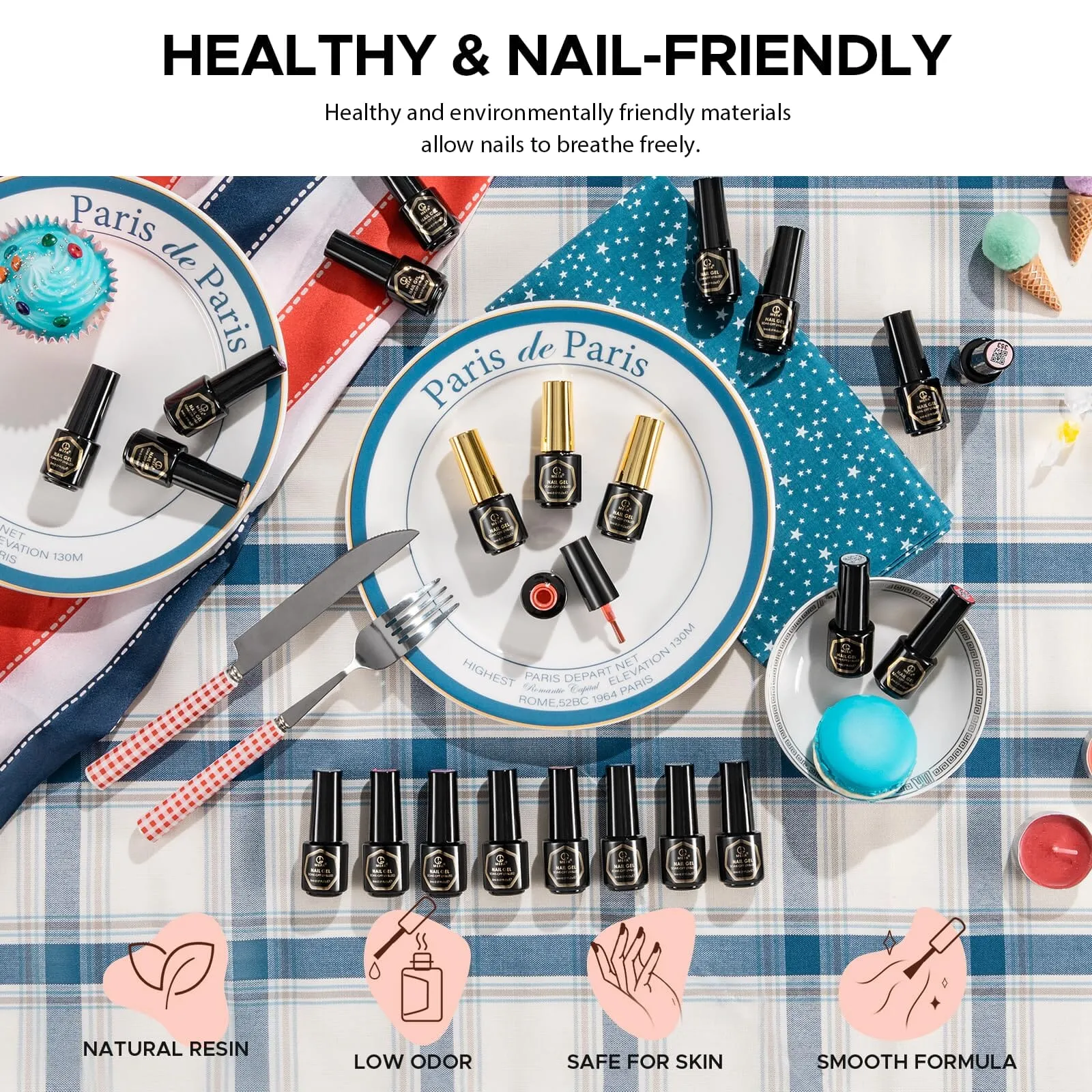 MEFA Gel Nail Polish Kit - 20 Colours | The Belief