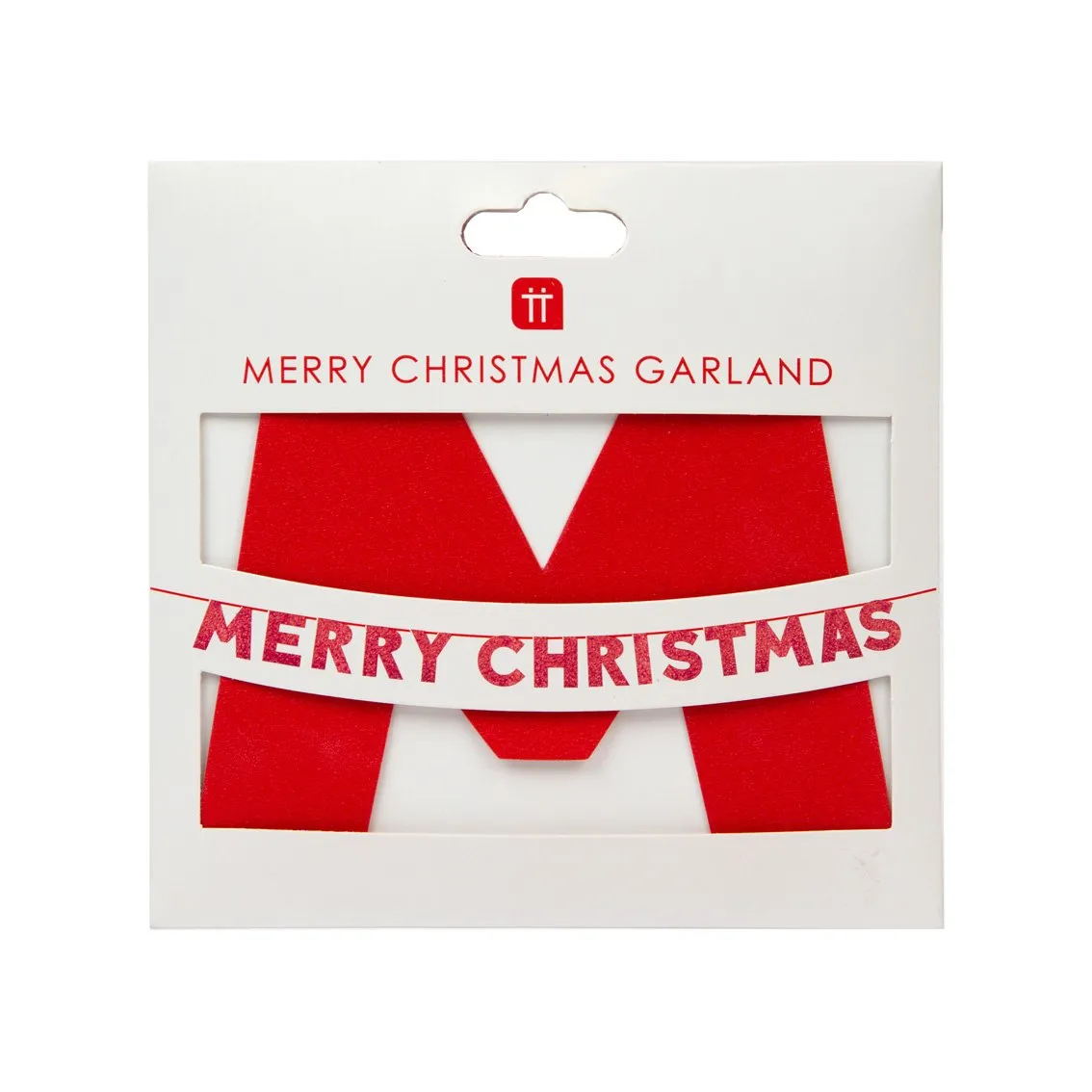 'Merry Christmas' Glitter Garland - 2m