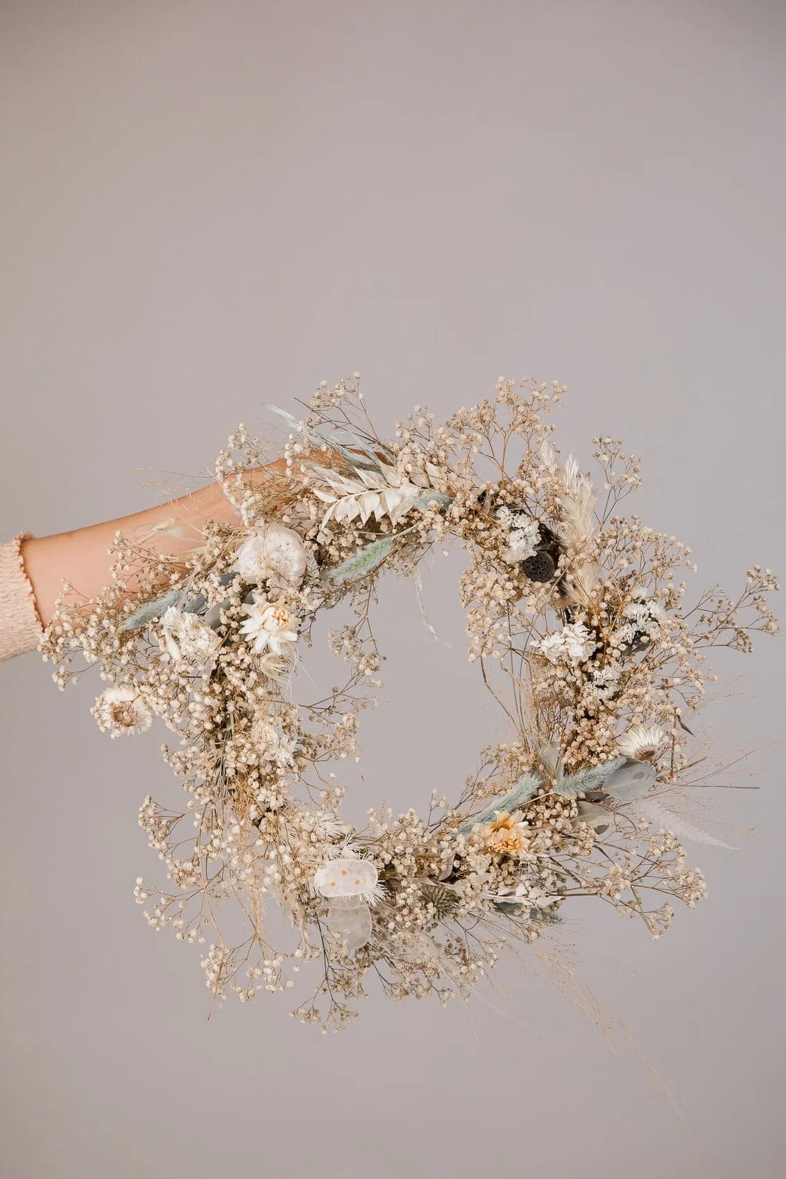 Modern Christmas Wreath No.2 / Soft Winter Door Wreath Christmas Decoration / Christmas Wreath / Xmas Door Wreath