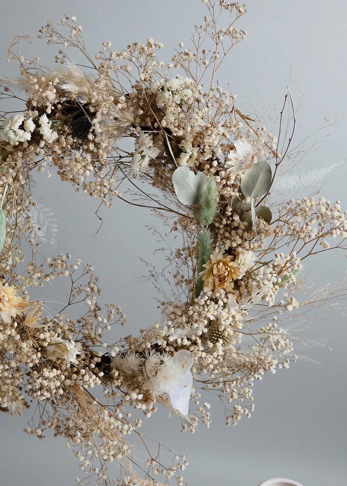 Modern Christmas Wreath No.2 / Soft Winter Door Wreath Christmas Decoration / Christmas Wreath / Xmas Door Wreath