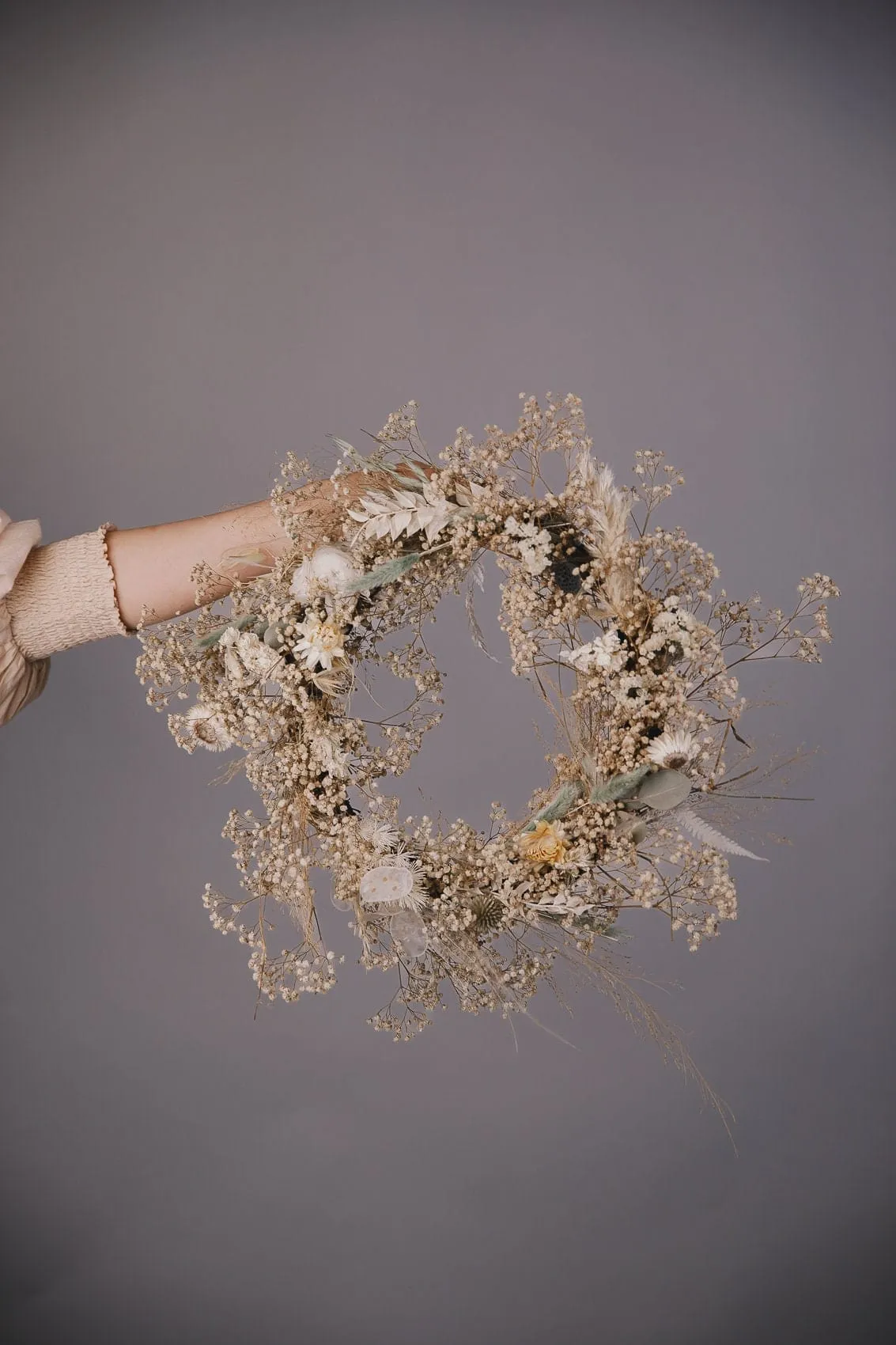 Modern Christmas Wreath No.2 / Soft Winter Door Wreath Christmas Decoration / Christmas Wreath / Xmas Door Wreath