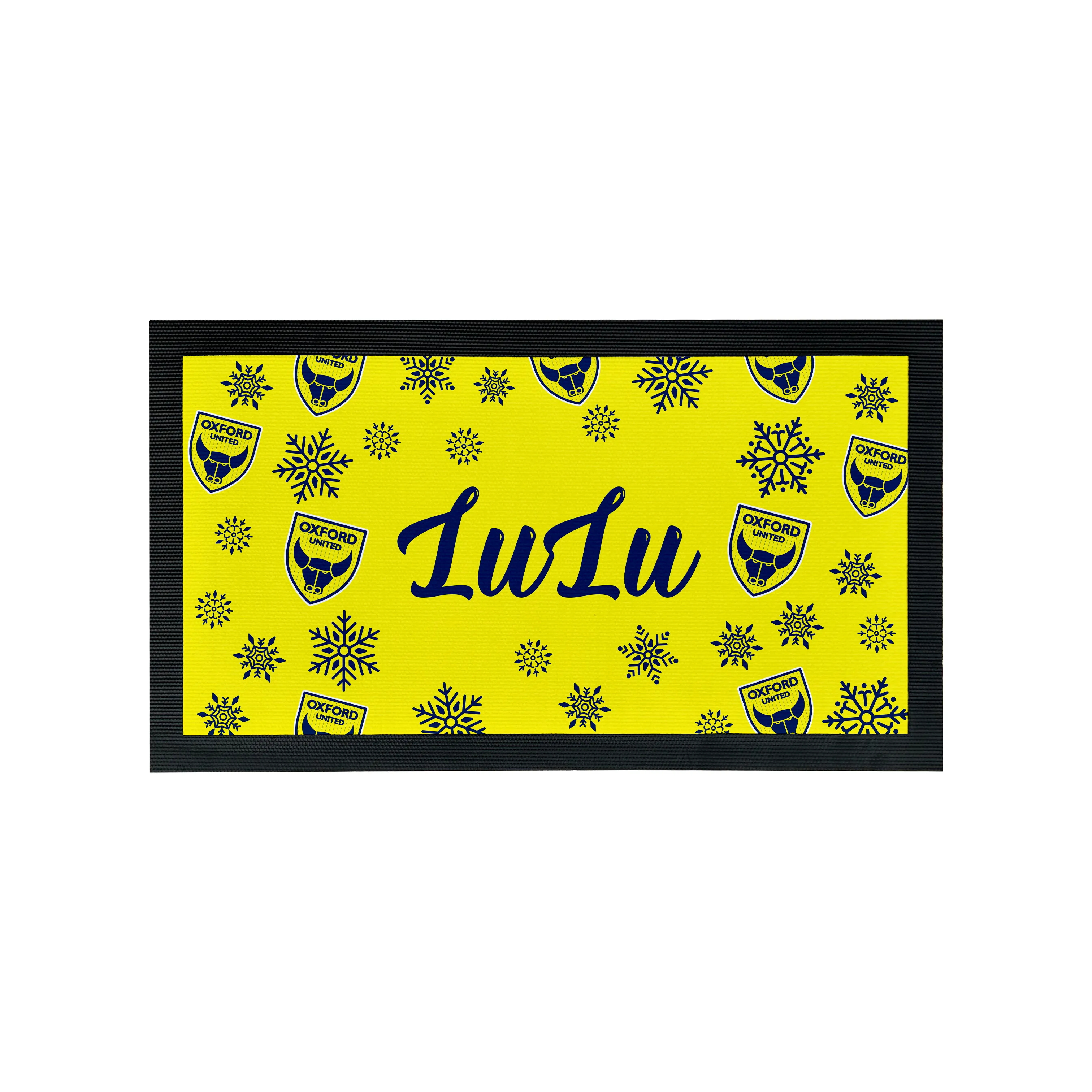 Oxford United Christmas Pet Feeding Mat