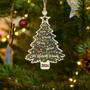 Personalized Christmas Family Names Tree Ornament, Christmas Tree Name Ornament CF139