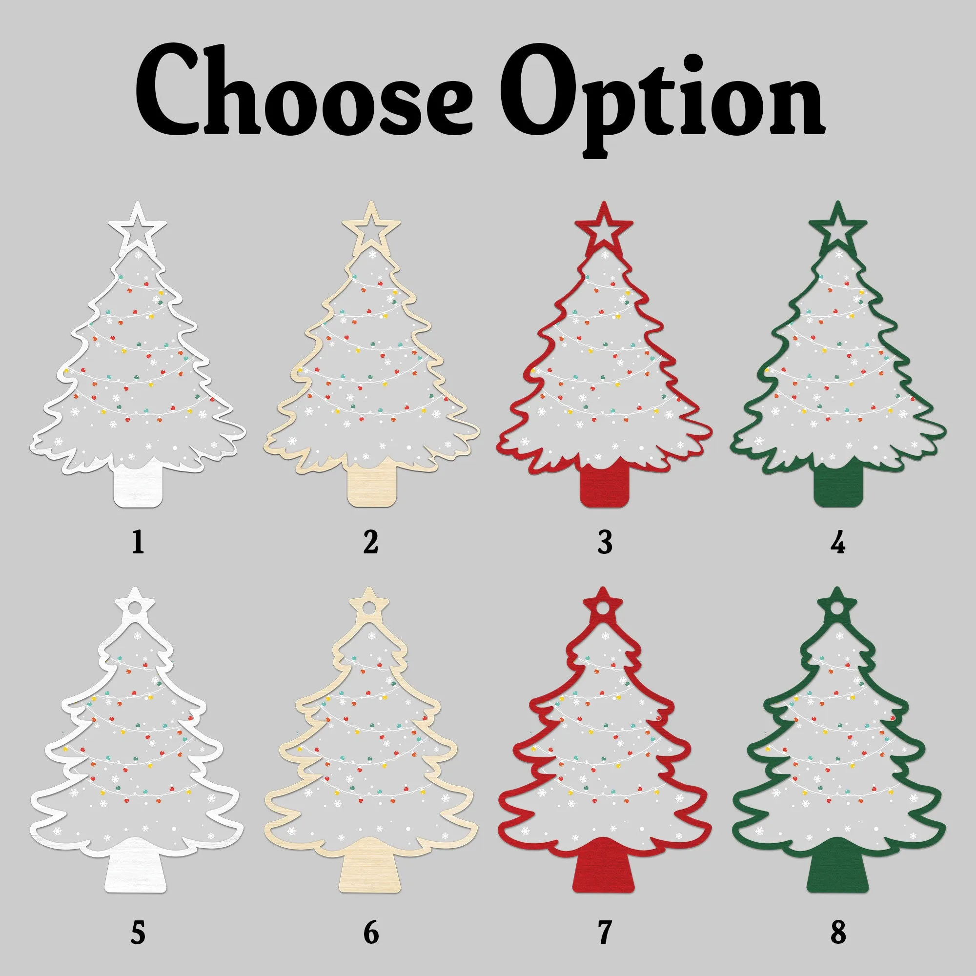 Personalized Christmas Family Names Tree Ornament, Christmas Tree Name Ornament CF139