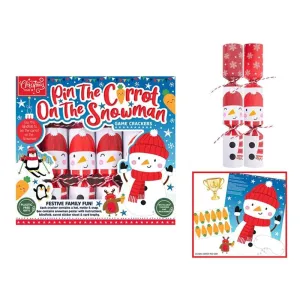 Pin The Carrot On The Snowman Christmas Crackers