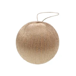 Pink Metallic Spun Bauble