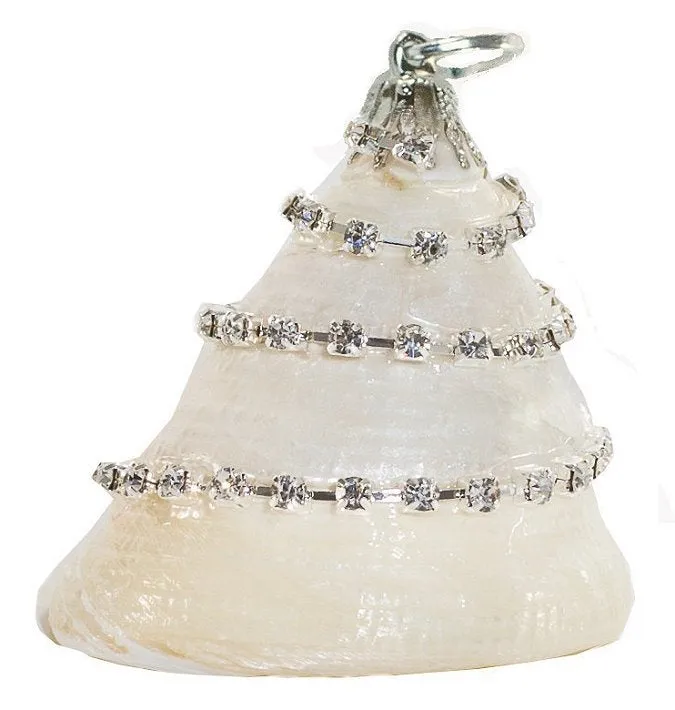 Poseidon's Jewels Swarovski Crystals Seashell Ornament Set