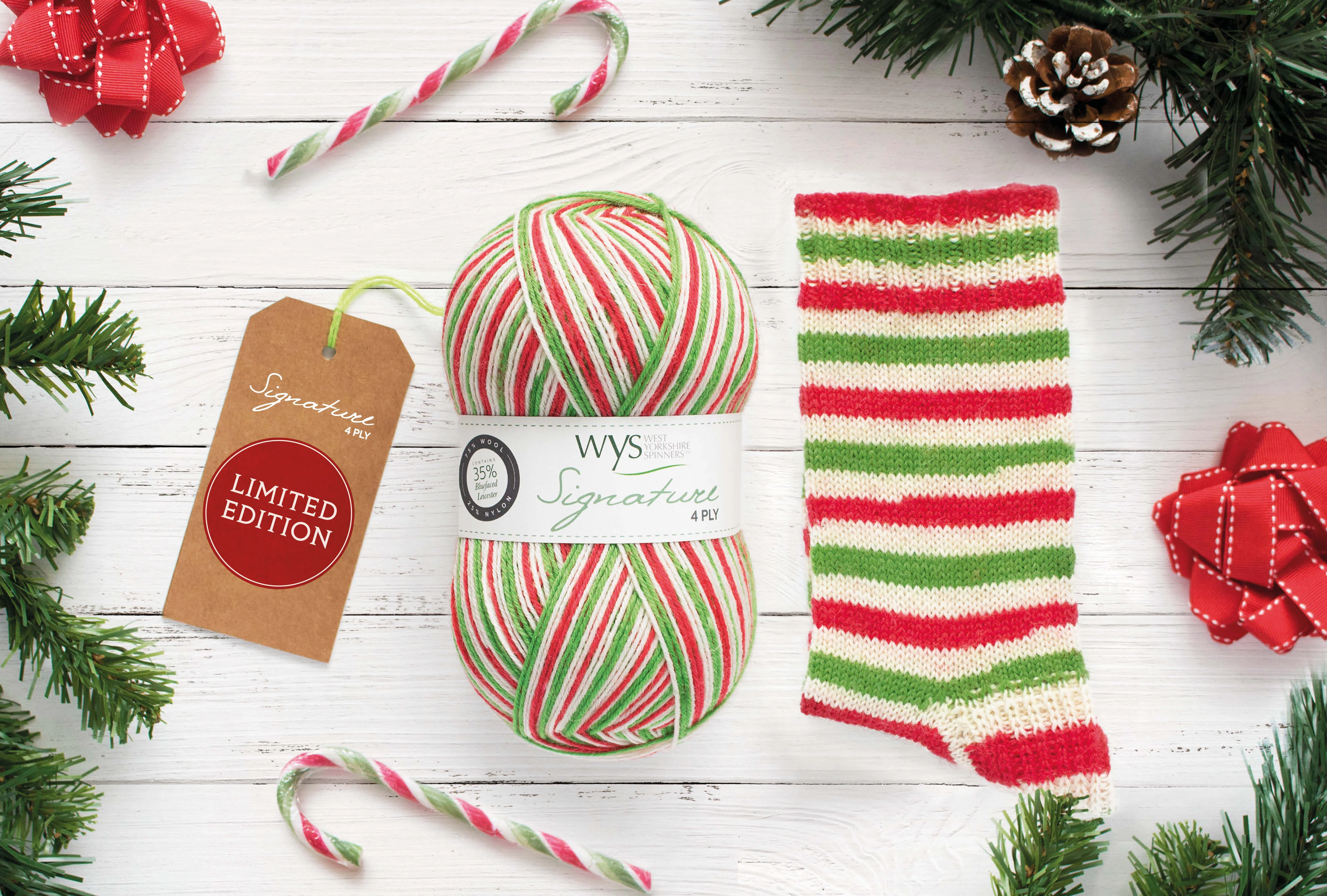 "CANDY CANE!" Signature 4ply