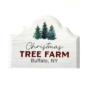 "Christmas Tree Farm" Wooden Sign
