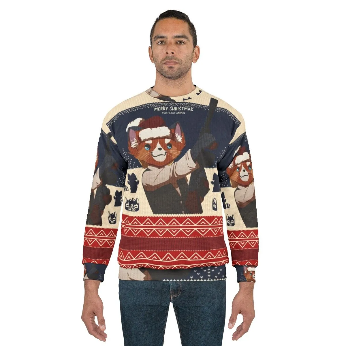 "Merry Christmas You Filthy Animal" Home Alone Inspired Sweatshirt