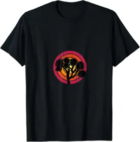 Retro Sunset Sun Minimalist Joshua Tree Graphic T-Shirt