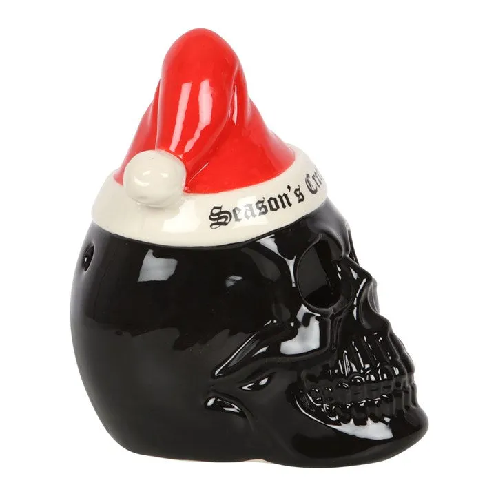 Seasons Creepings Skull Tealight Holder - Christmas Decoration