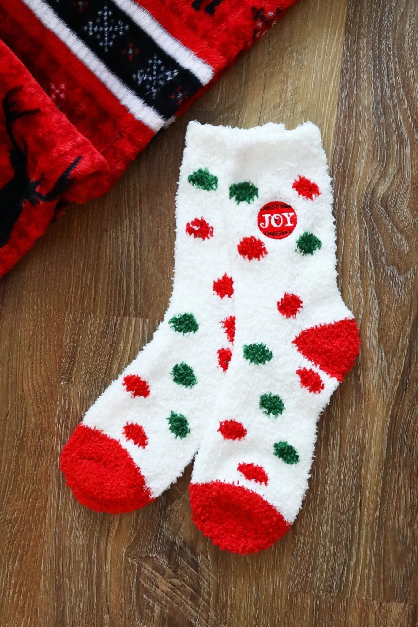 SS1003 12pcs Assorted Fuzzy Christmas Sock Pack