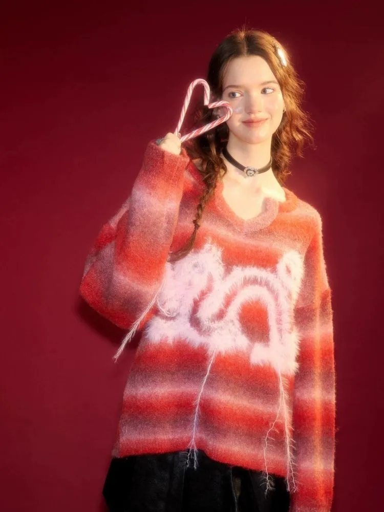 Striped Christmas Battle Sweater【s0000006156】