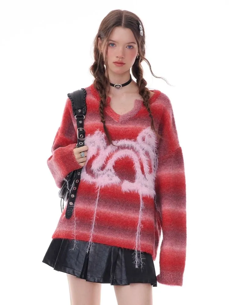 Striped Christmas Battle Sweater【s0000006156】