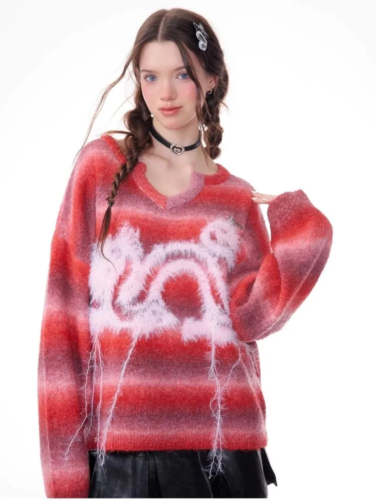 Striped Christmas Battle Sweater【s0000006156】