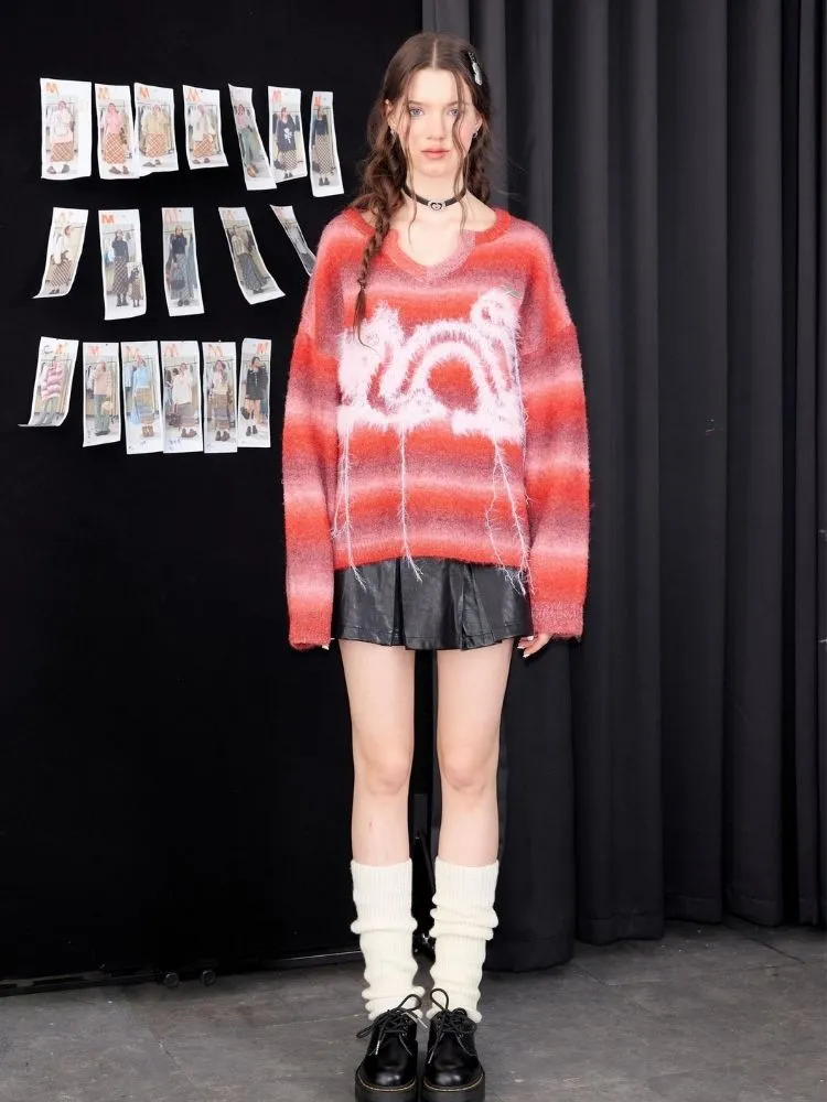 Striped Christmas Battle Sweater【s0000006156】