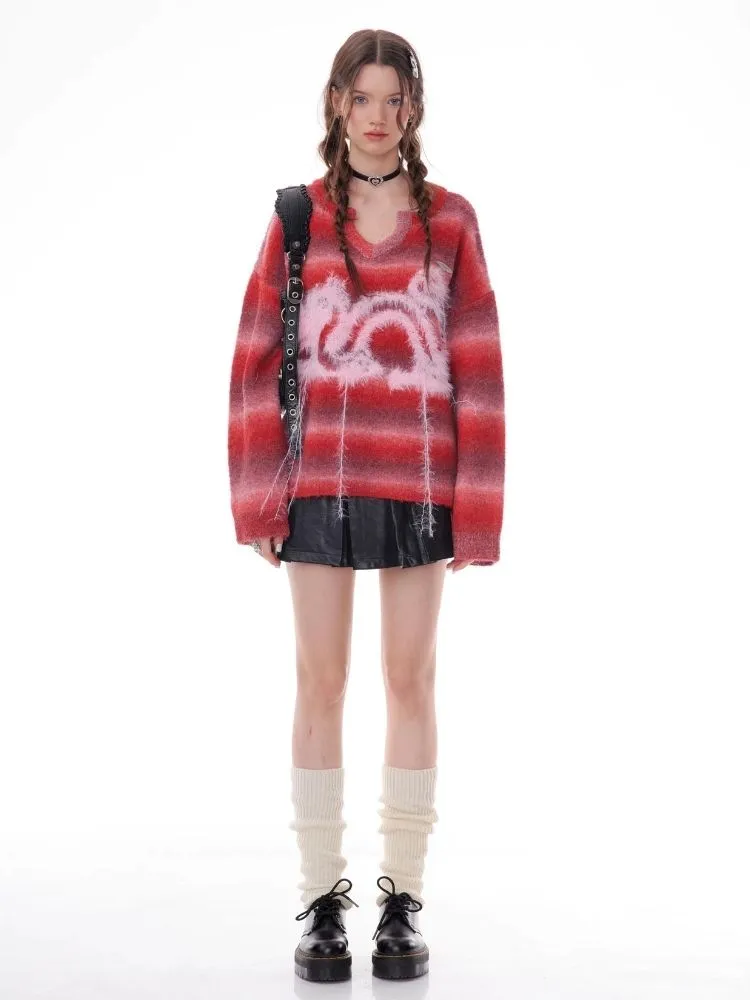 Striped Christmas Battle Sweater【s0000006156】