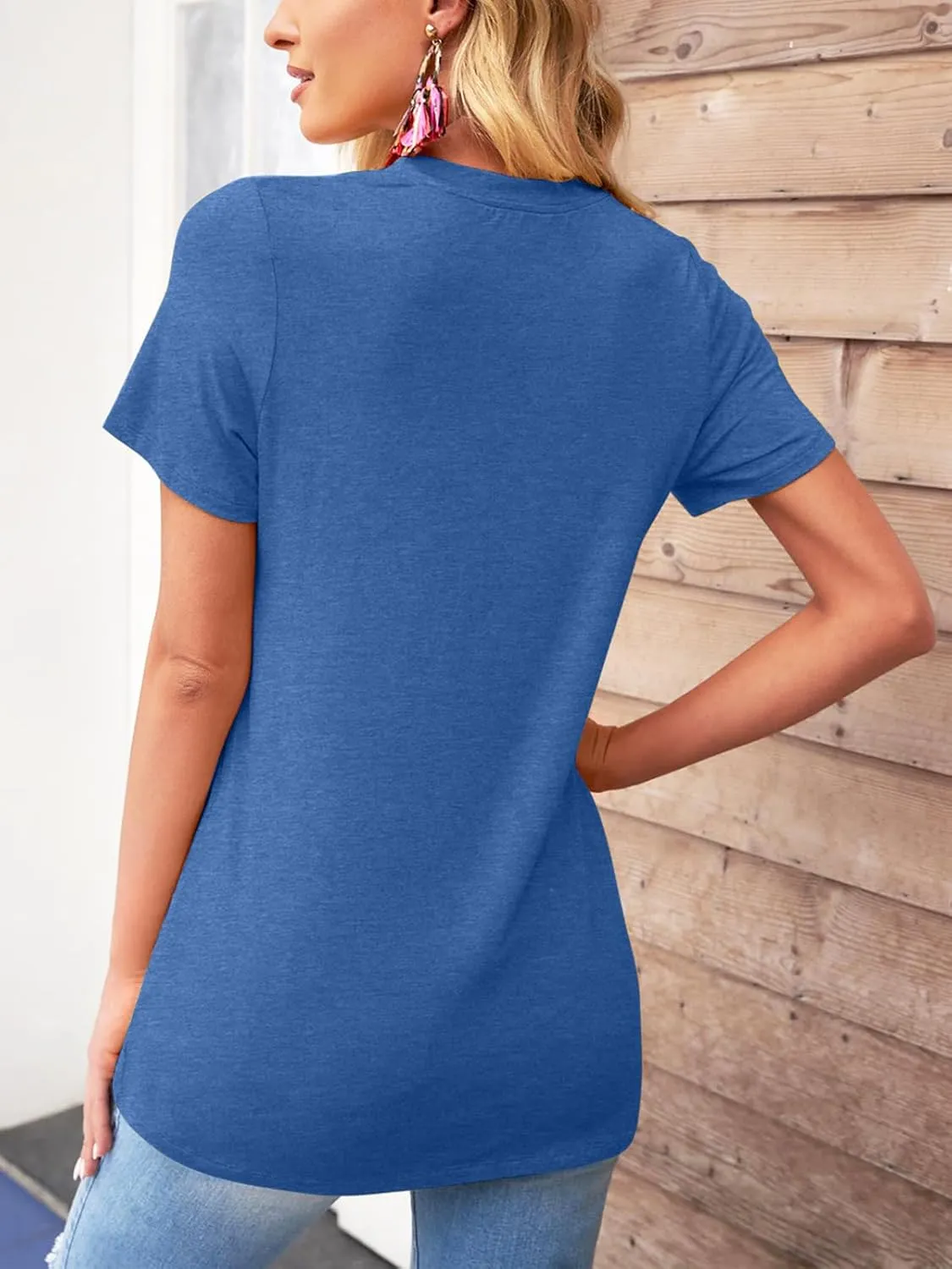 TAKEYAL Women Los Angeles Graphic T Shirts California Letter Print Short Sleeve Tee Loose Casual Tops