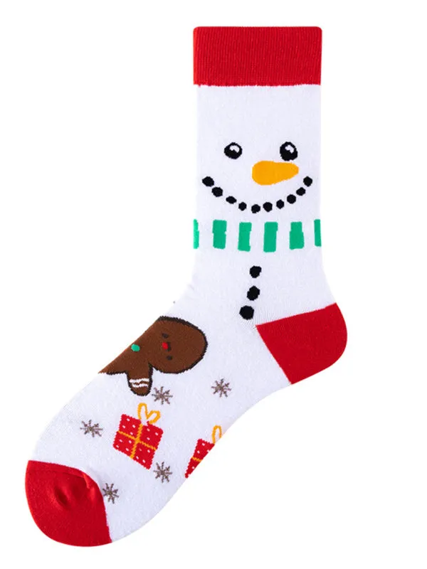 Unisex  mid-calf socks with Christmas fun patterns (a variety of colors to choose from)