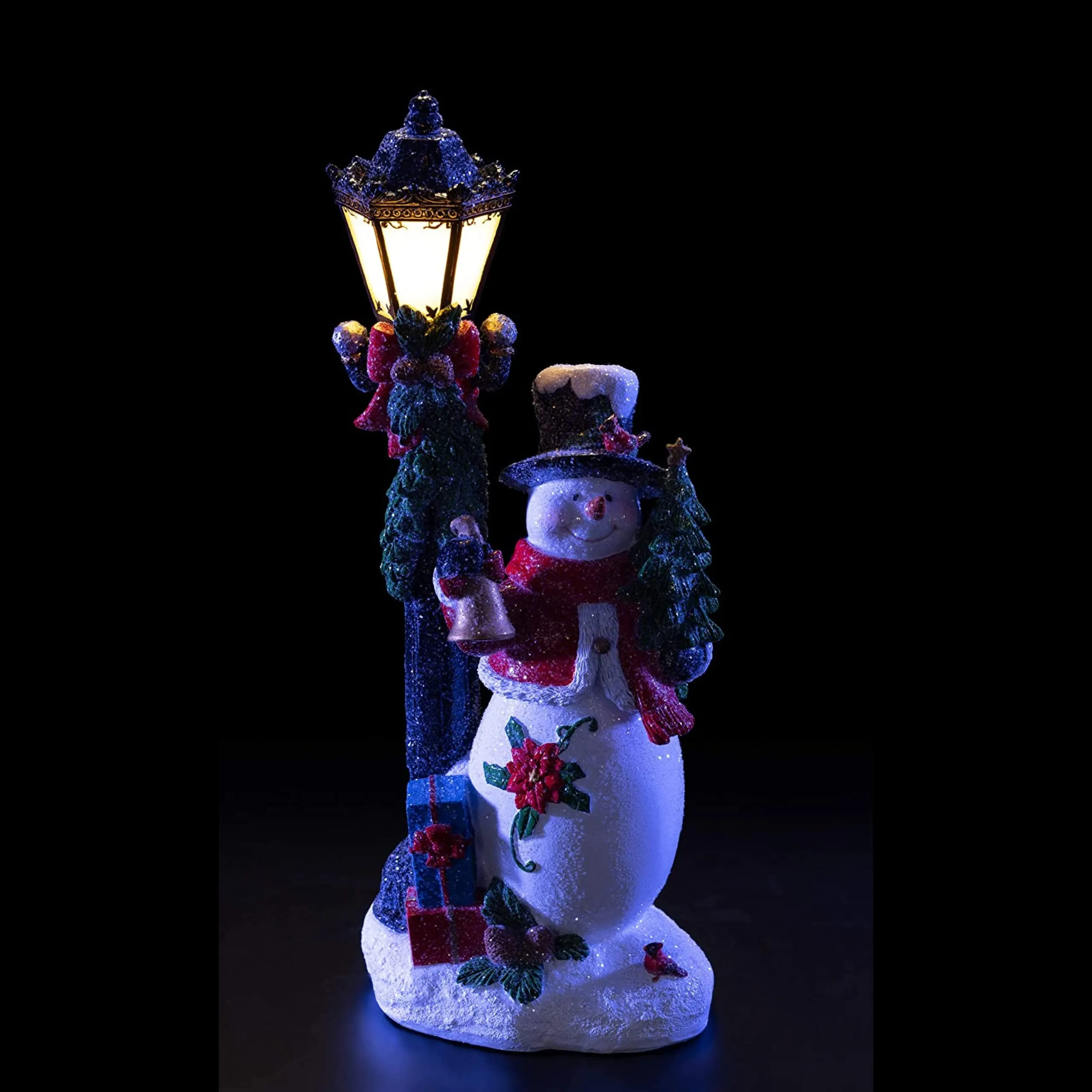 Vp Home Snowman With Led Glowing Lamppost Christmas Decoration Light
