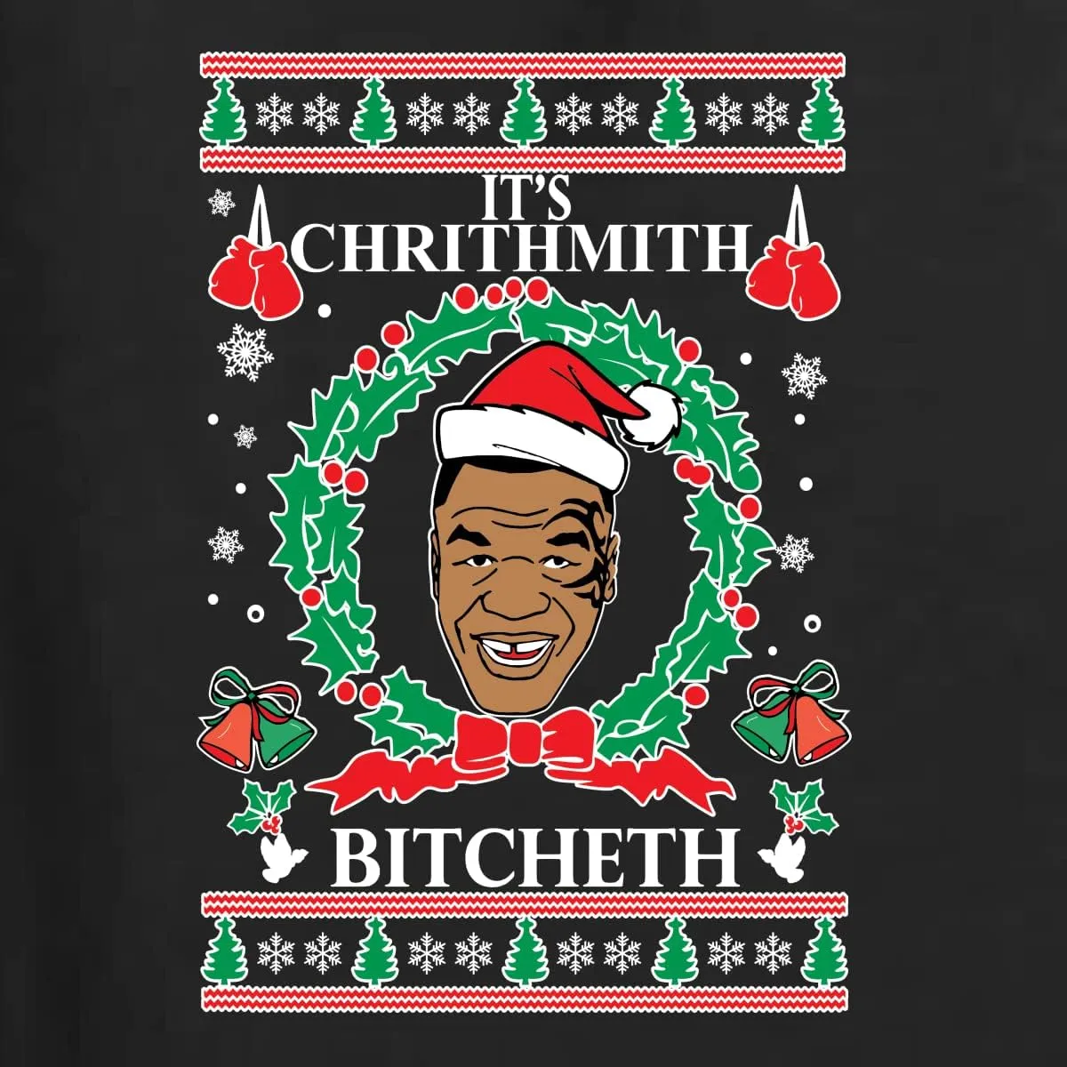 Wild Bobby Merry Chrithmith Ugly Christmas Sweater Unisex Crewneck Graphic Sweatshirt