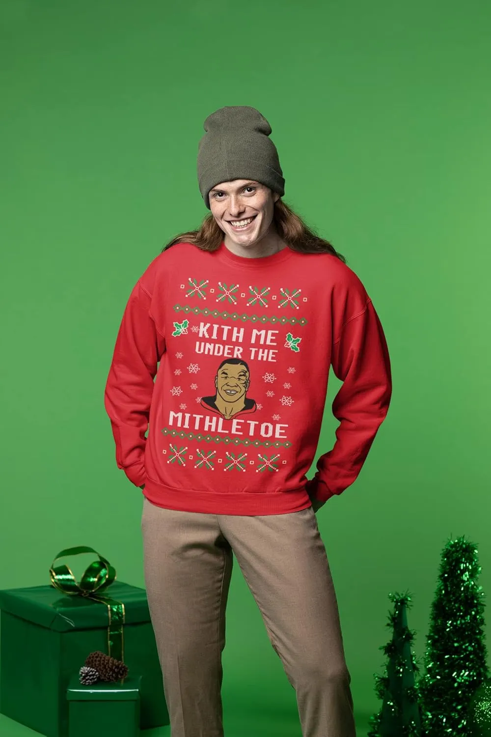 Wild Bobby Merry Chrithmith Ugly Christmas Sweater Unisex Crewneck Graphic Sweatshirt