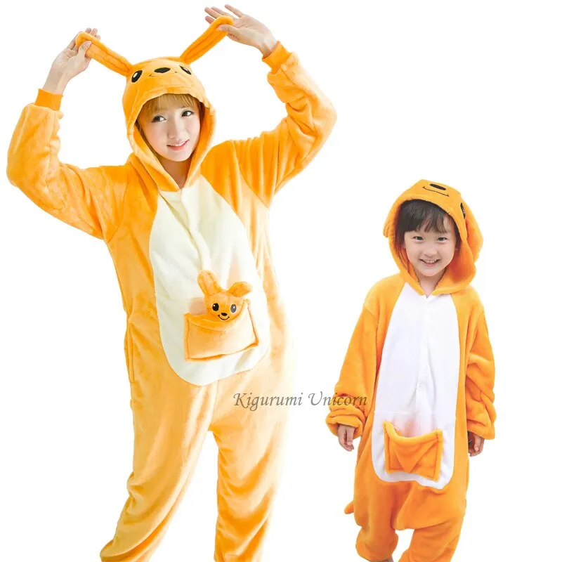 Winter Women Men Unisex Adult Cute Cartoon Onesie Animal Pajamas Kigurumi Unicorn Cat Bear Flannel Nightie Sleepwear