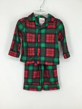 Wonder Shop Child Size 12 Months Green Christmas Pajamas